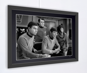 Star Trek 1966 - DeForest Kelley, James Doohan, Leonard Nimoy and Nichelle Nichols.