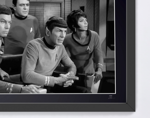 Star Trek 1966 - DeForest Kelley, James Doohan, Leonard Nimoy and Nichelle Nichols.