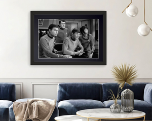 Star Trek 1966 - DeForest Kelley, James Doohan, Leonard Nimoy and Nichelle Nichols.