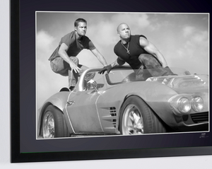  Fast & Furious - Paul Walker - Vin Diesel - Wooden Framed 70X50 cm - Original Certificate (COA), Hologram Logo Editor and QR Code - Cadre Photo- Starck Gallery -  4