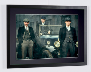 Peaky Blinders - JOE COLE - PAUL ANDERSON - CILLIAN MURPHY - Wooden Framed 70X50 cm - Original Certificate (COA), Hologram Logo Editor and QR Code