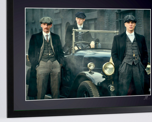 Peaky Blinders - JOE COLE - PAUL ANDERSON - CILLIAN MURPHY - Wooden Framed 70X50 cm - Original Certificate (COA), Hologram Logo Editor and QR Code