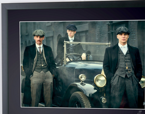 Peaky Blinders - JOE COLE - PAUL ANDERSON - CILLIAN MURPHY - Wooden Framed 70X50 cm - Original Certificate (COA), Hologram Logo Editor and QR Code