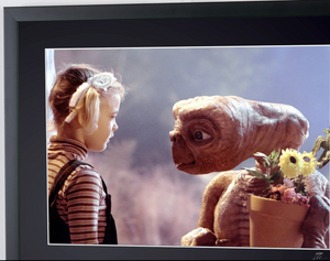 E.T. the Extra-Terrestrial (1982) -9 Gertie (Drew Barrymore) kisses E.T