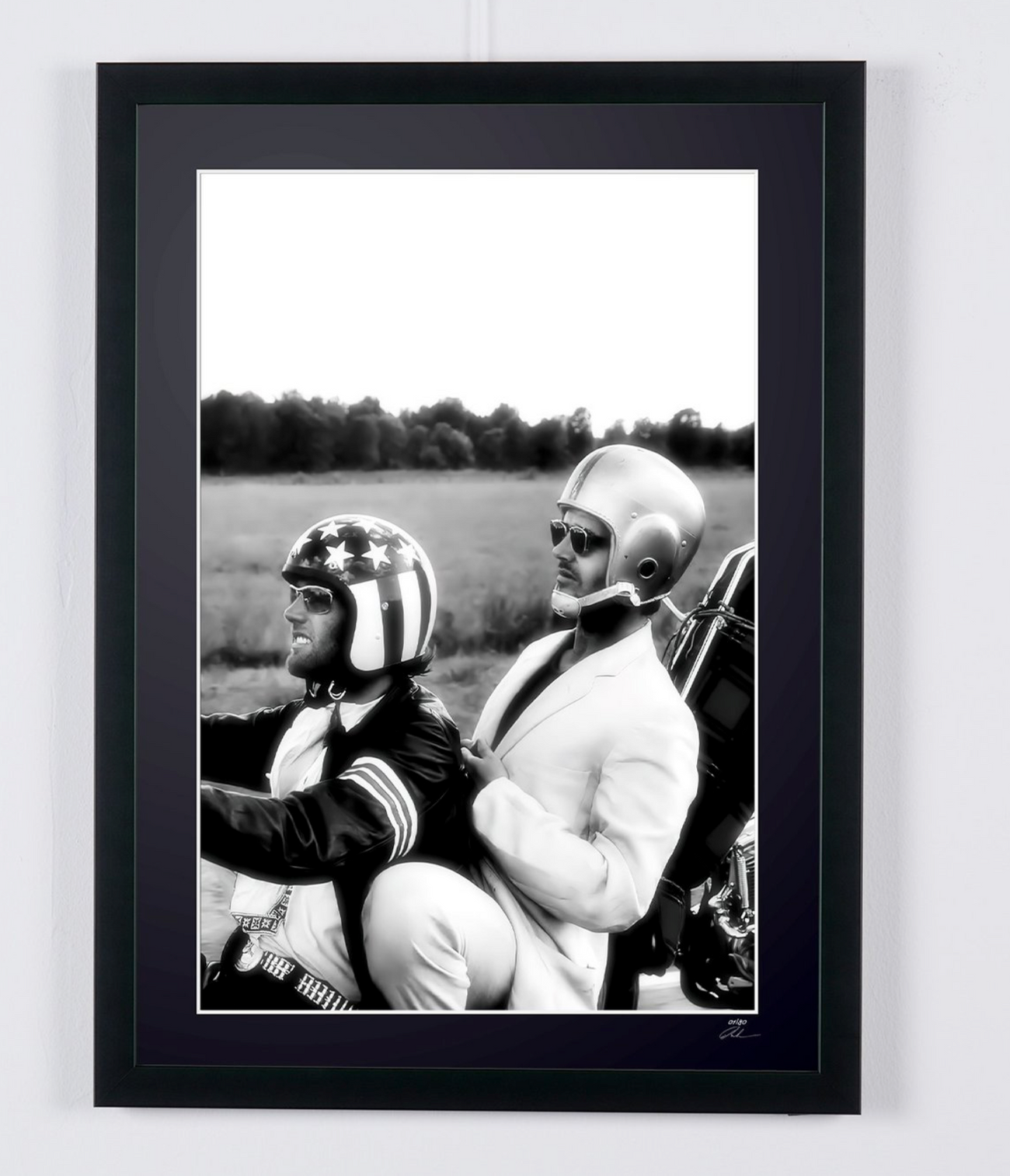 Fine art photograph of Jack Nicholson in Easy Rider, hand-framed — limited edition of 30 numbered prints.