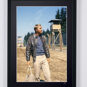 The Great Escape 1963 - Steve McQueen on set of
