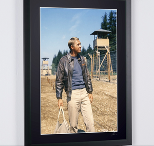 The Great Escape 1963 - Steve McQueen on set of