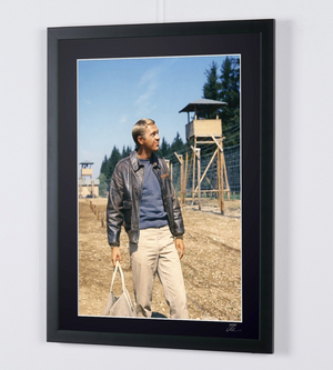 The Great Escape 1963 - Steve McQueen on set of