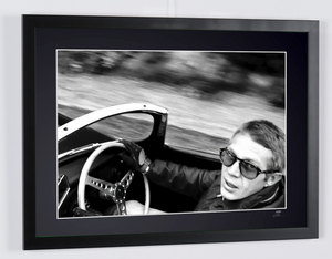 Steve McQueen - Drives Jaguar XK-SS 1962