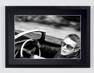 Steve McQueen - Drives Jaguar XK-SS 1962