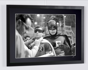 BATMAN 1966 - Adam West e Burt Ward sul set