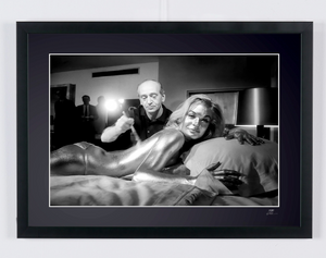  James Bond 007: Goldfinger, - Shirley Eaton as Jill Masterson on Set 