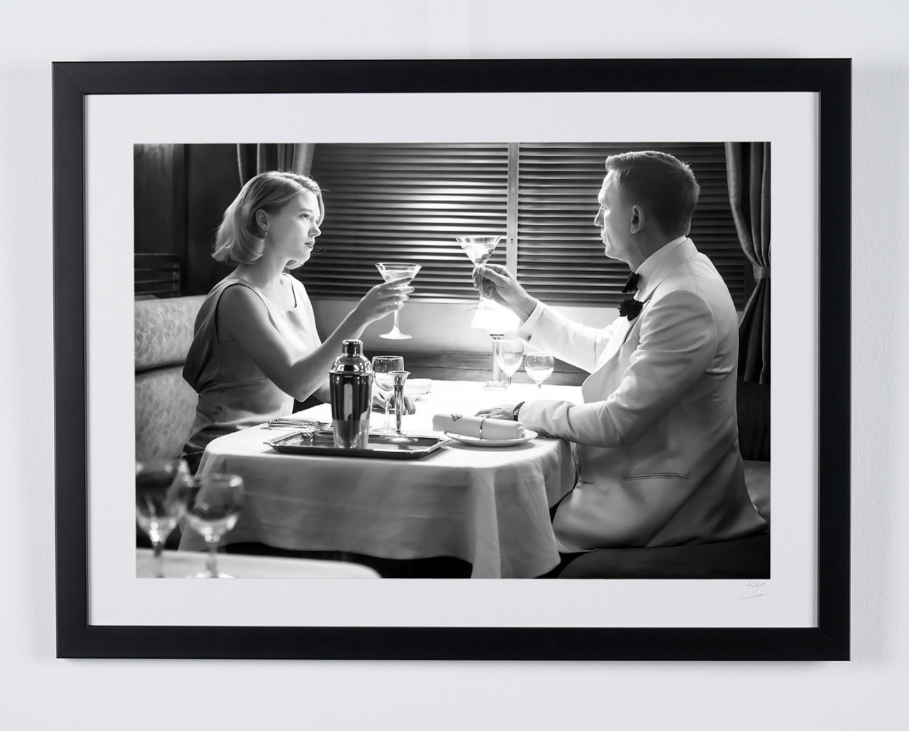 Fine art photograph of Daniel Craig in Spectre, hand-framed — limited edition of 30 numbered prints.