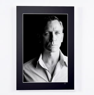 Daniel Craig - Portrait — framed cinema photograph, Fine Art print