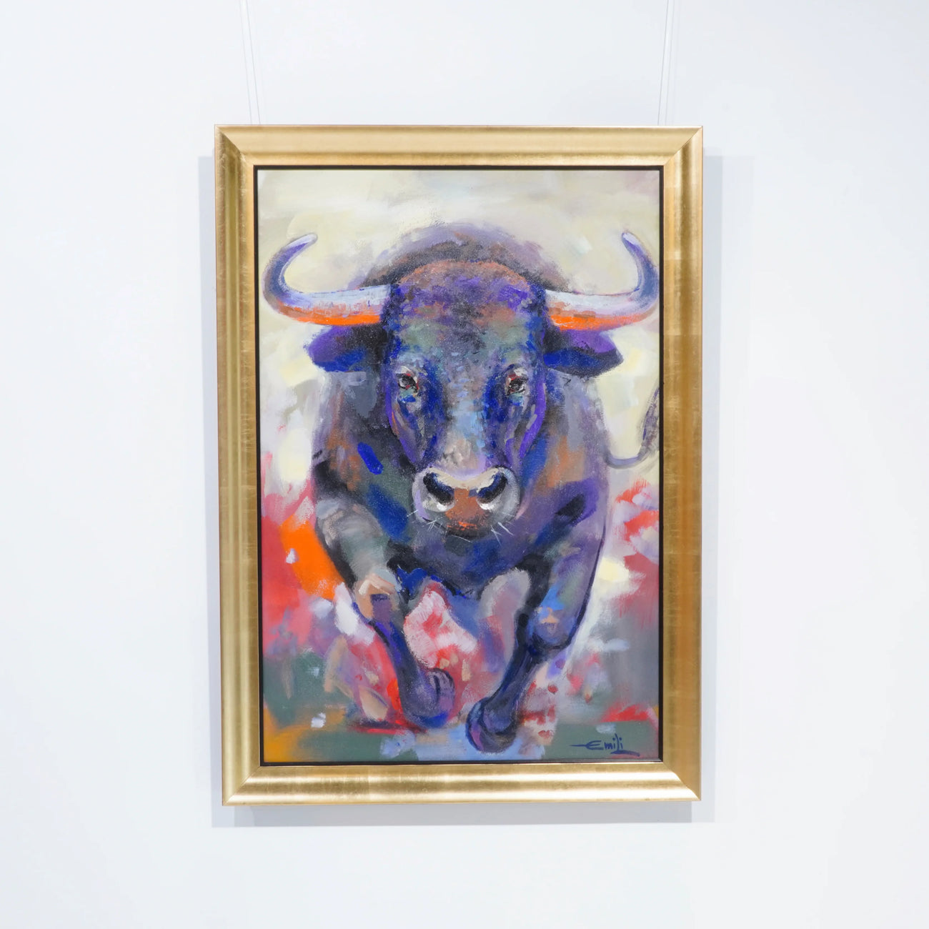 Original artwork by Emilia Koleva — 90 x 127 cm. Unique piece (1/1), signed with certificate of authenticity. Framed.