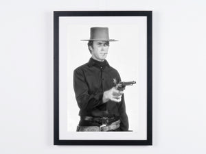 Hang 'Em High (1968) - Clint Eastwood (Marshal Jed Cooper) — fotografía de cine enmarcada, impresión Fine Art