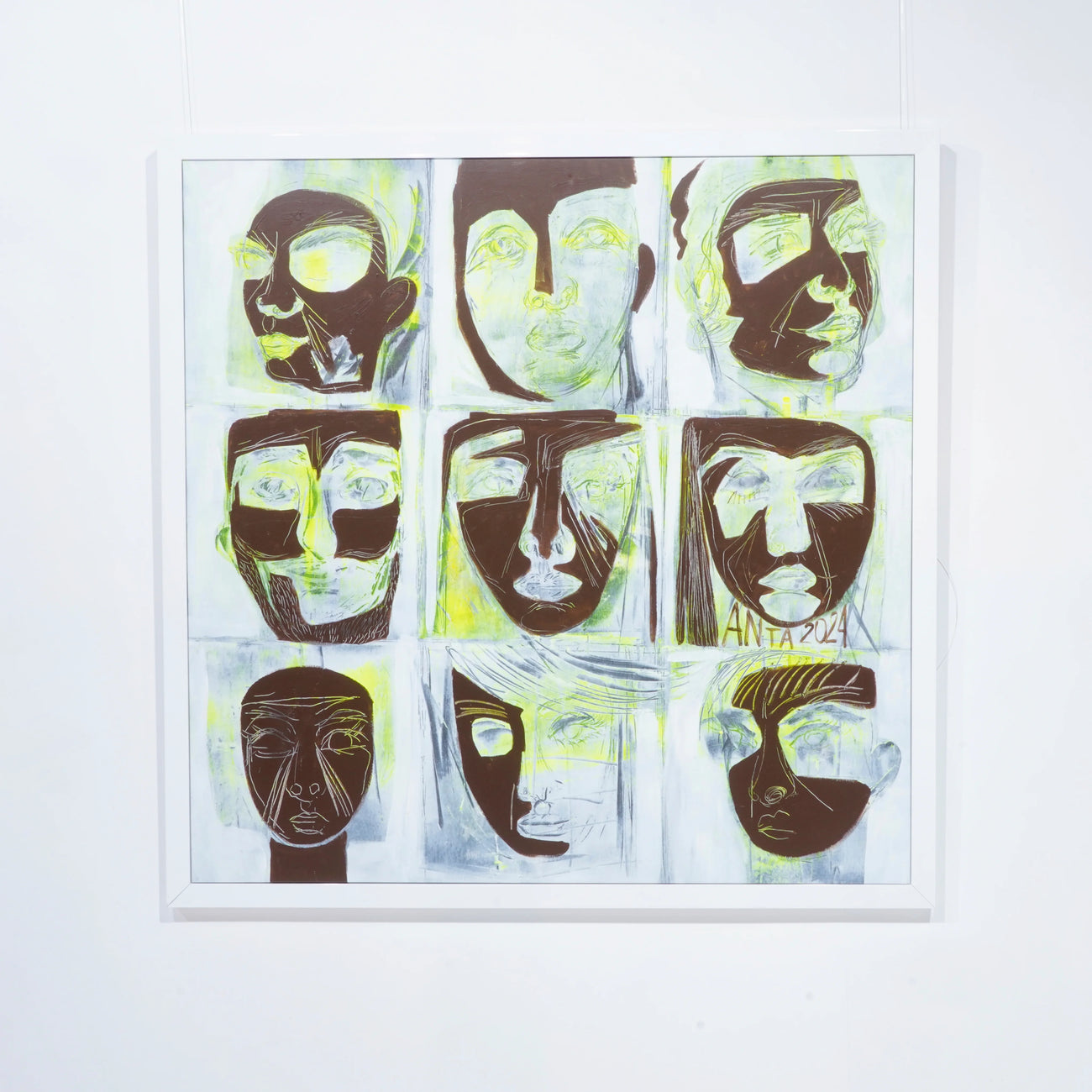 Original artwork by Karina Antonczak — 152 x 152 cm. Unique piece (1/1), signed with certificate of authenticity. Framed.