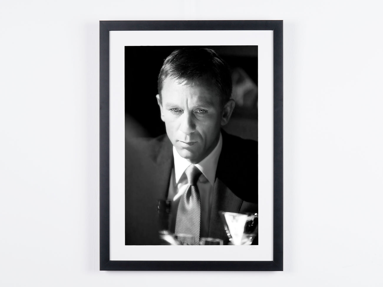 Fine art photograph of Daniel Craig in Quantum of Solace, hand-framed — limited edition of 30 numbered prints.