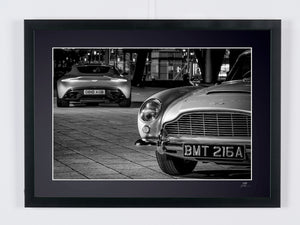 James Bond 007 - Aston Martin Legend — framed cinema photograph, Fine Art print