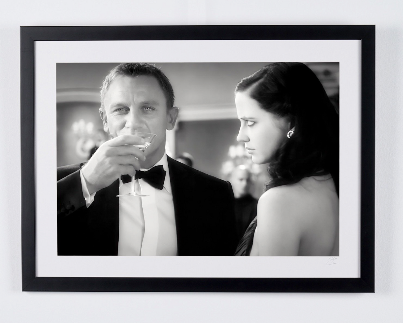 Fine art photograph of Daniel Craig in Casino Royale, hand-framed — limited edition of 30 numbered prints.