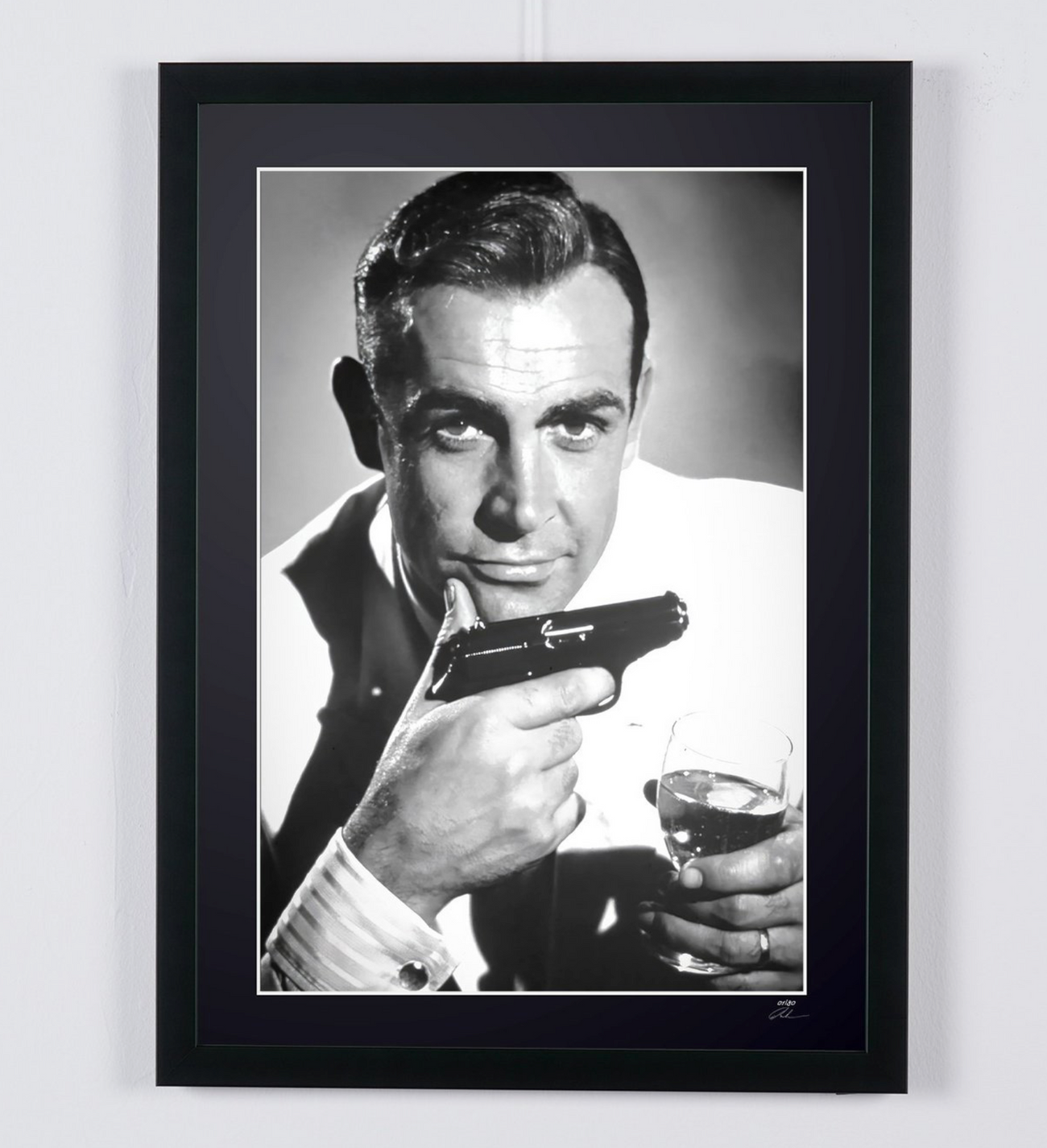 Fine art photograph of Sean Connery in Dr No, hand-framed — limited edition of 30 numbered prints.