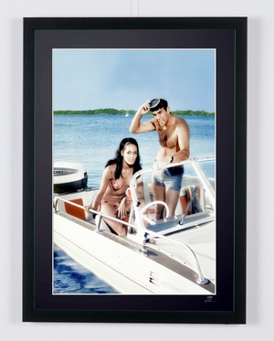  James Bond 007: Thunderball - Sean Connery & Martine Beswick on set 