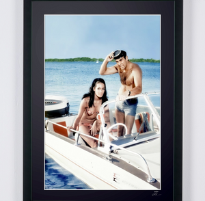  James Bond 007: Thunderball - Sean Connery & Martine Beswick on set 