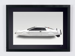 James Bond - The Spy Who Loved Me - 1977 Lotus Esprit S1 Submarine — framed cinema photograph, Fine Art print