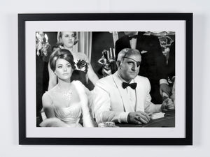James Bond - Thunderball - Adolfo Celi & Claudine Auger — framed cinema photograph, Fine Art print