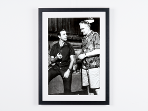 James Bond - Thunderball - Sean Connery (007) & Desmond Llewelyn (Q) — framed cinema photograph, Fine Art print