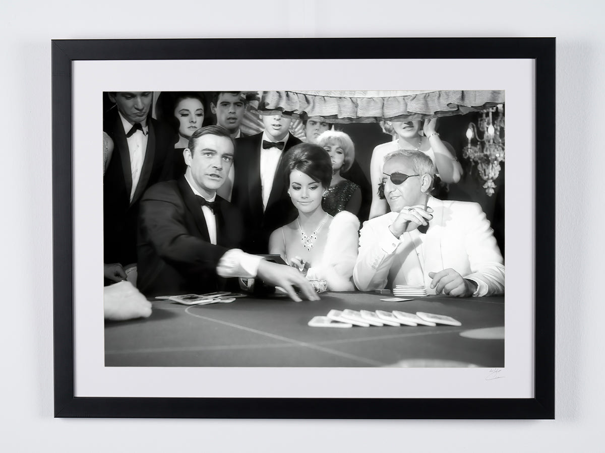 Fine art photograph of Sean Connery in Opération Tonnerre, hand-framed — limited edition of 30 numbered prints.