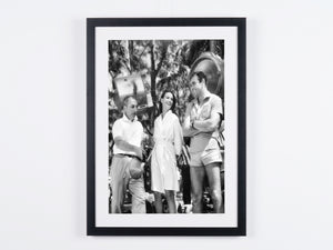 James Bond - Thunderball - Sean Connery & Claudine Auger on set in 1965 — framed cinema photograph, Fine Art print