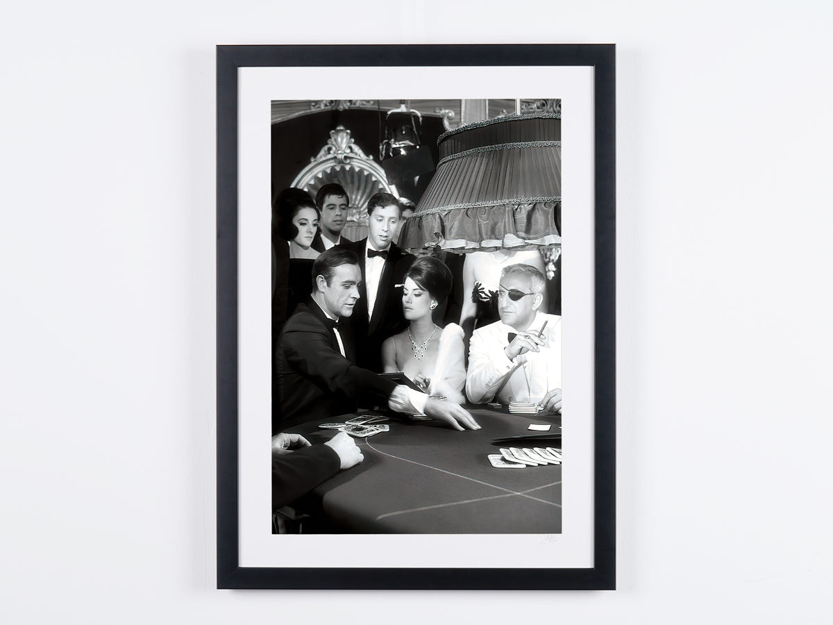 Fine art photograph of Sean Connery in Opération Tonnerre, hand-framed — limited edition of 30 numbered prints.