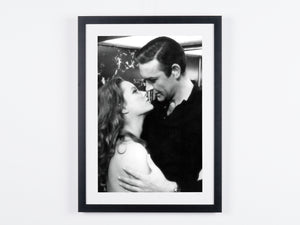 James Bond - Thunderball - Sean Connery as James Bond 007 & Luciana Paluzzi — framed cinema photograph, Fine Art print