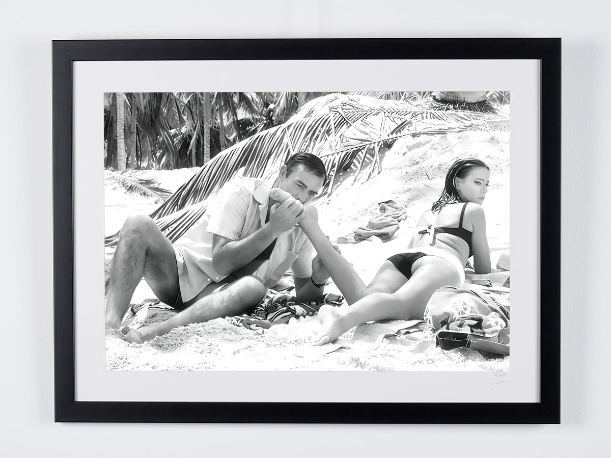 Fine art photograph of Sean Connery in Opération Tonnerre, hand-framed — limited edition of 30 numbered prints.