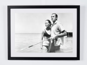 James Bond - Thunderball - Sean Connery and Claudine Auger in the Bahamas — framed cinema photograph, Fine Art print