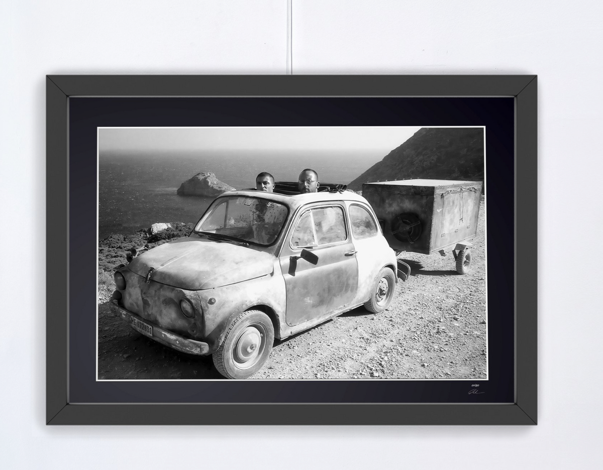 Fine art photograph of Jean Reno in Le Grand Bleu, hand-framed — limited edition of 30 numbered prints.