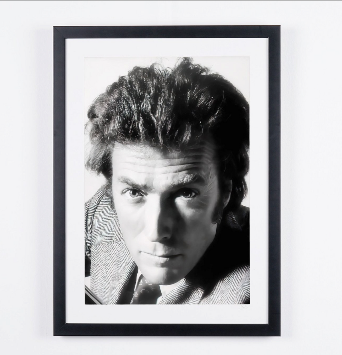 Fine art photograph of Clint Eastwood in Magnum Force, hand-framed — limited edition of 30 numbered prints.
