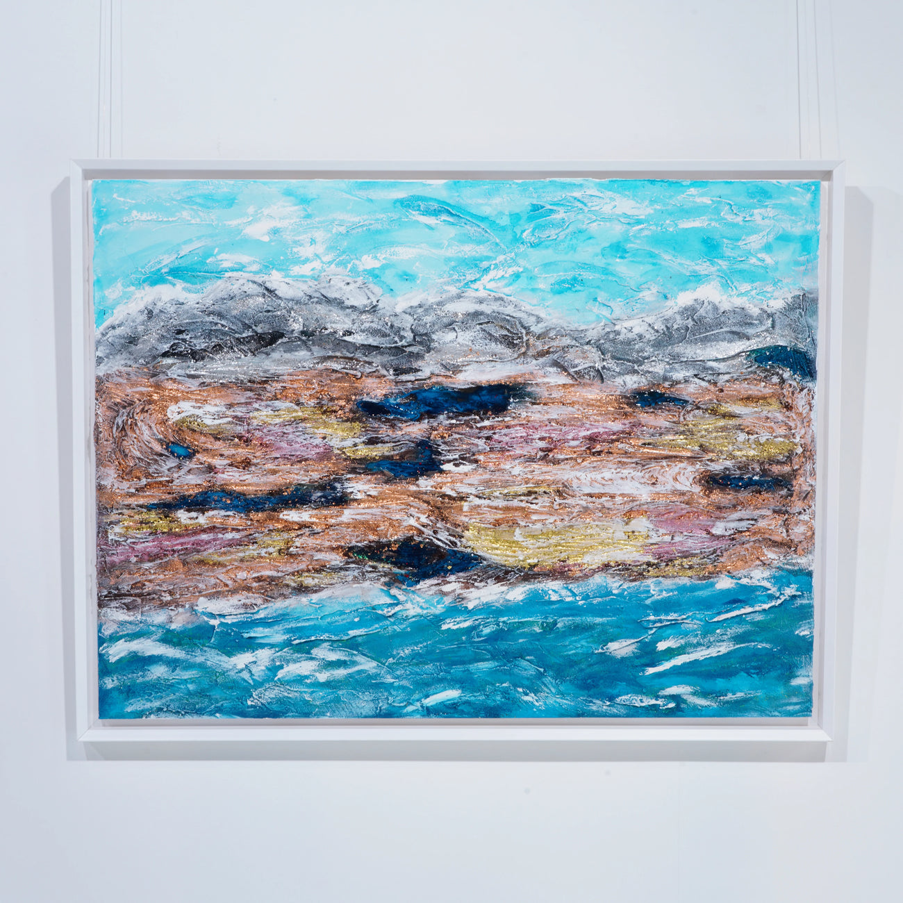 Obra de arte original de Elvira López — 127 x 97 cm. Pieza única (1/1), firmada y con certificado de autenticidad. Enmarcada.