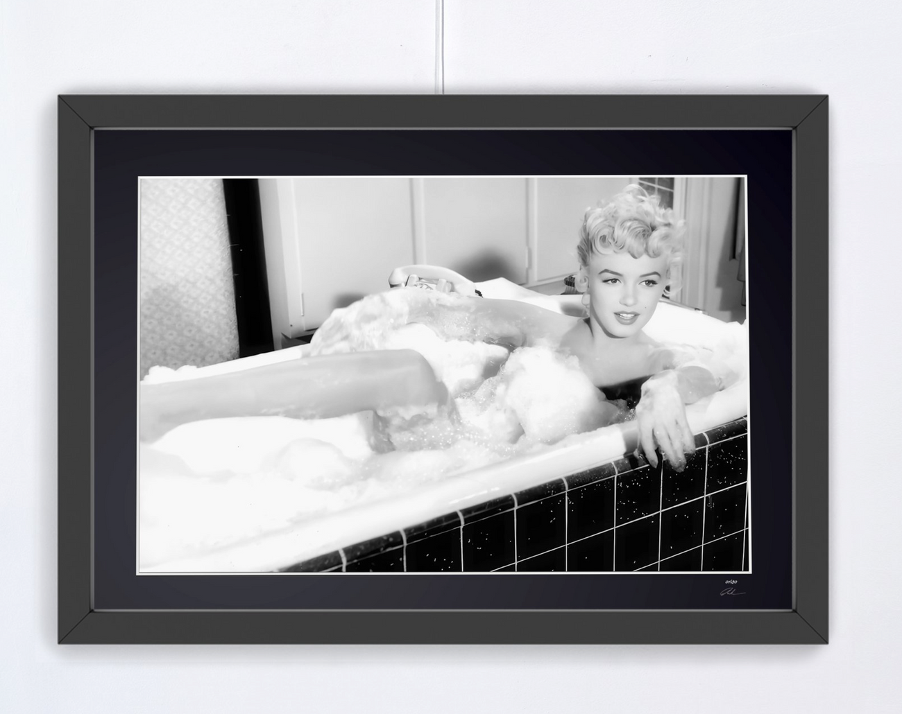 Fine art photograph of Marilyn Monroe in The Seven Year Itch, hand-framed — limited edition of 30 numbered prints.