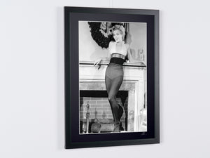  Marilyn Monroe celebrando la Navidad (años 50) - Marco de fotos - Starck Gallery