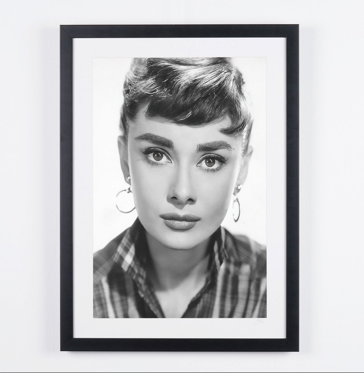 Fine art photograph of Audrey Hepburn in Sabrina, hand-framed — limited edition of 30 numbered prints.