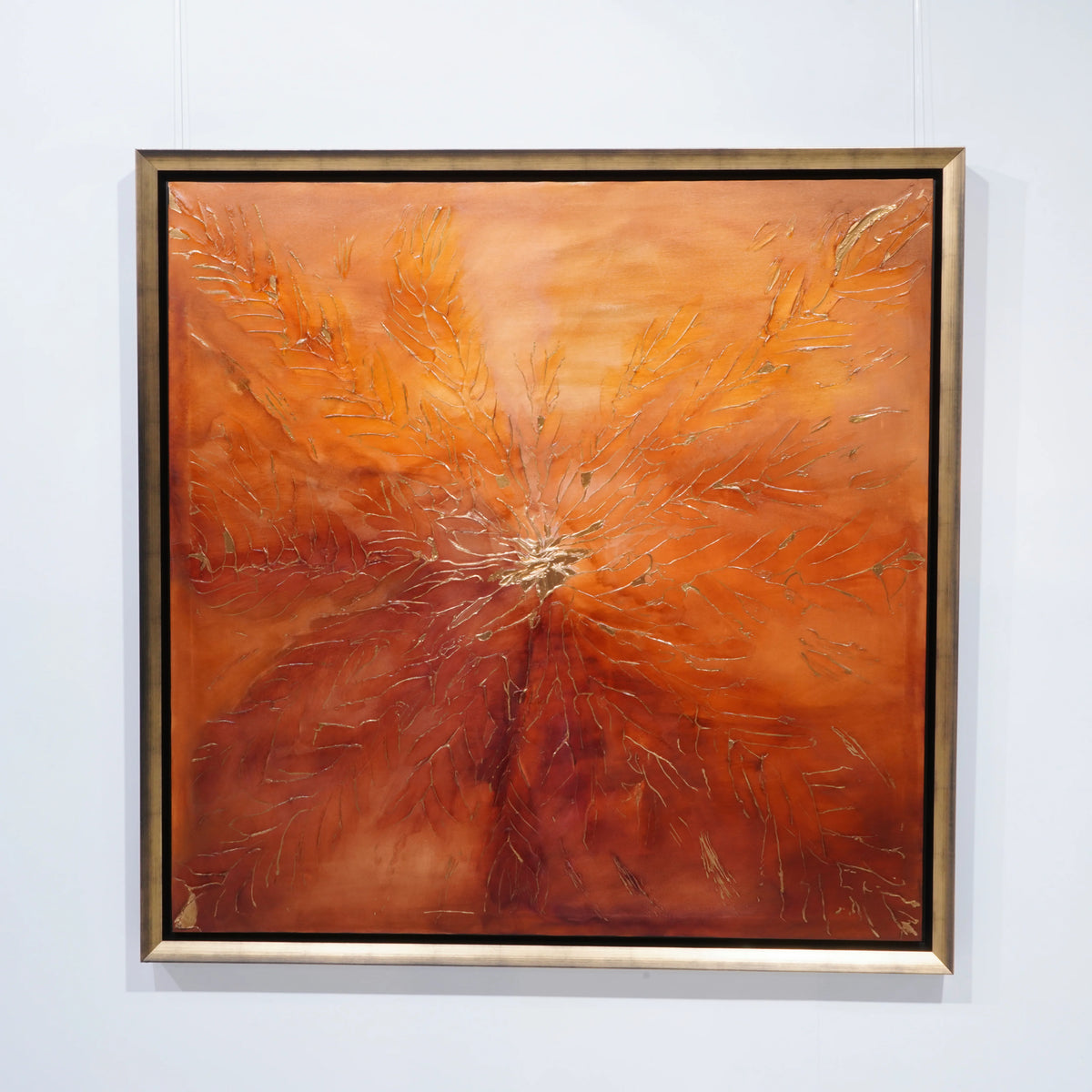 Original artwork by Elvira López — 150 x 150 cm. Signed with certificate of authenticity. Unique piece (1/1). Framed.