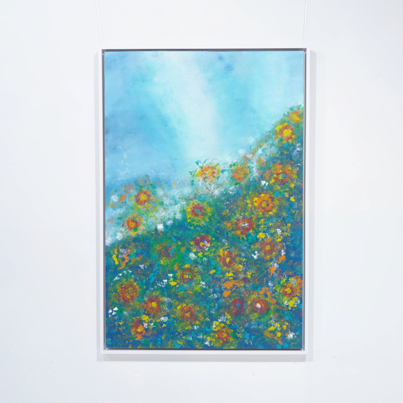 Original artwork by Elvira López — 105 x 155 cm. Unique piece (1/1), signed with certificate of authenticity. Framed.