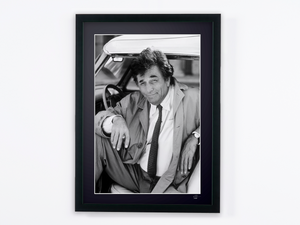 Peter Falk as Inspector Columbo — framed cinema photograph, Fine Art print