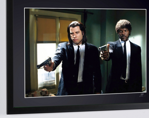 Pulp Fiction (1994) – John Travolta as Vincent Vega and Samuel L. Jackson as Jules Winnfield