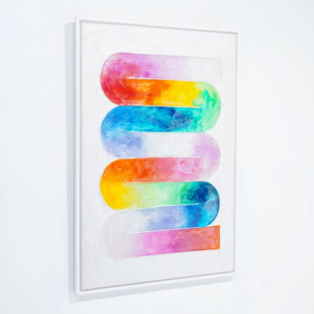 Rio de Colores 3 - Elvira Lopez — Détail de la matière