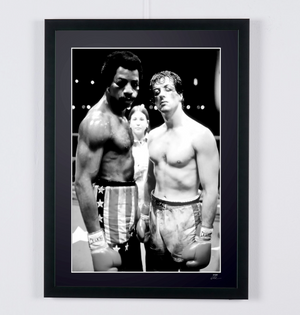 Rocky (1976) - Sylvester Stallone (Rocky) & Carl Weathers (Apollo) 