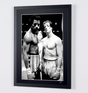  Rocky (1976) - Sylvester Stallone (Rocky) & Carl Weathers (Apollo) 