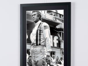  Steve McQueen - Porsche Driver - Le Mans 1971 - Cadre Photo- Starck Gallery